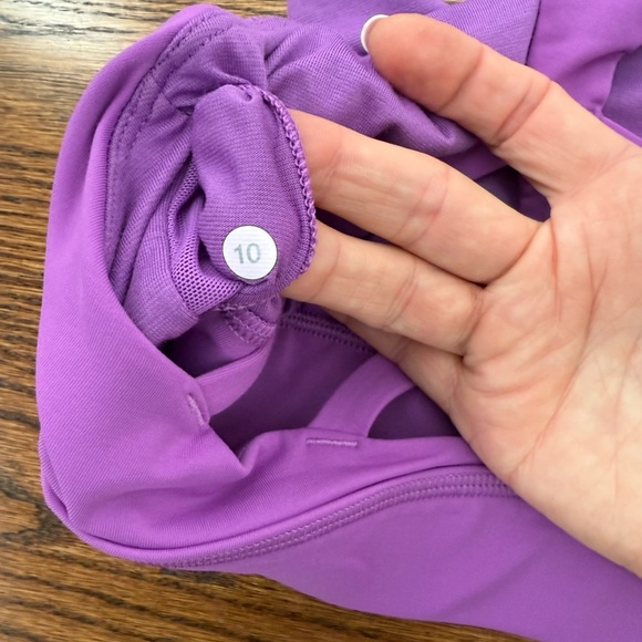 2 Lululemon Bras Train Times Magenta Red Circuit Breaker Magenta Purple size 10 - Picture 8 of 12